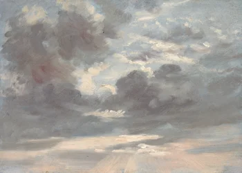 Wolkenstudie: Stürmischer Sonnenuntergang, 1821-2